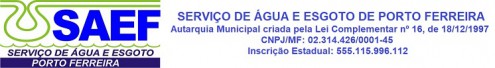 SAEF - Serviço de Água e Esgoto de Porto Ferreira